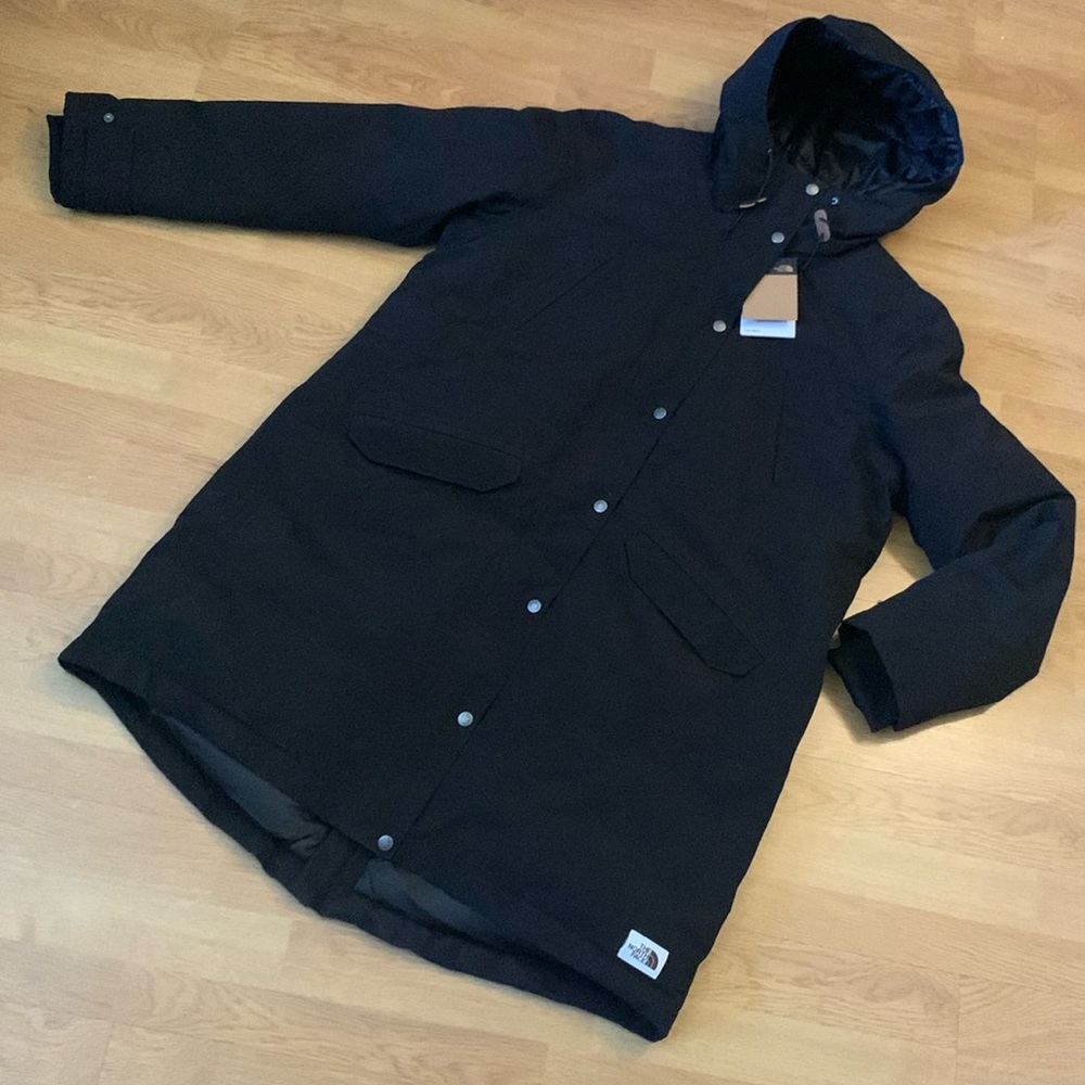 NWT The North Face Snow Down Parka, Black, Medium - Picture 2 of 14